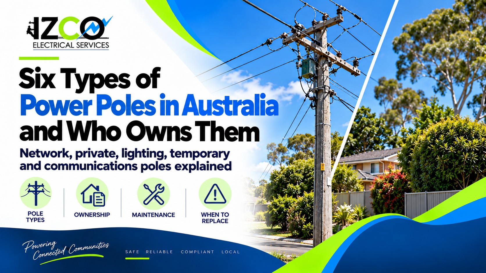 types of power poles in australia