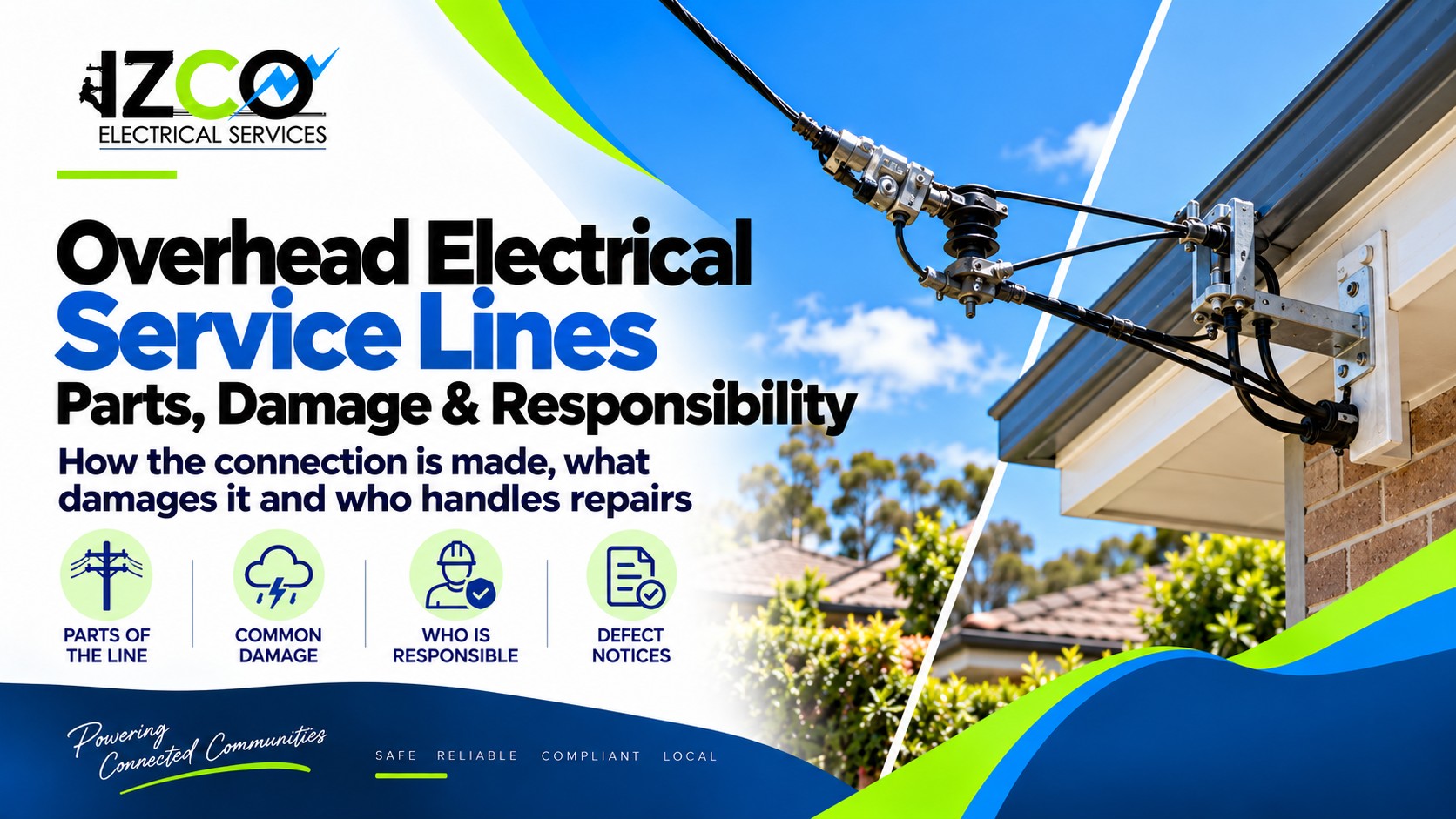 overhead electrical service lines