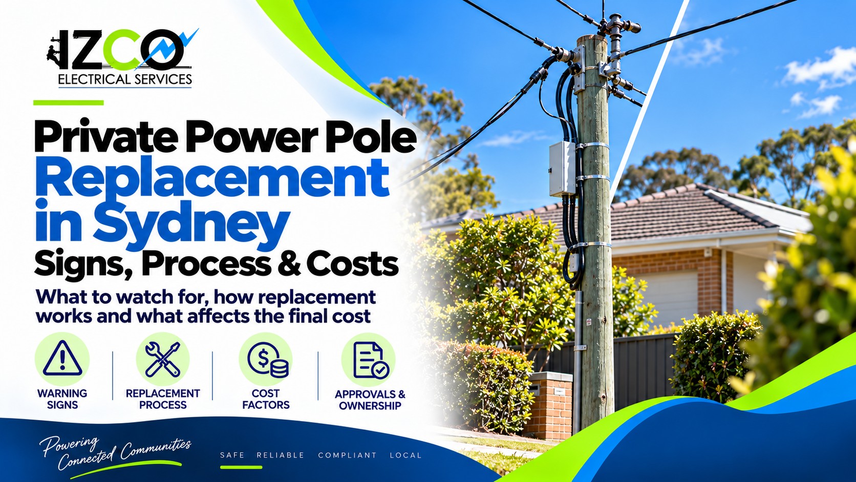 private power pole replacement in sydney
