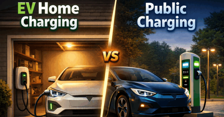 EV Home Charging vs Public Charging